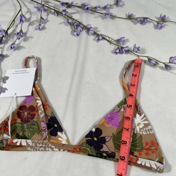 NEW Lokahi Swimwear [ Small ] Floral Vada Bikini‎ Top in Hana Print - Picture 7 of 12